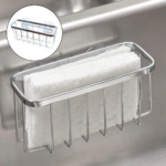 Stainless Steel Sink Sponges Kitchen Storage Organizer - KD089 - Image 2